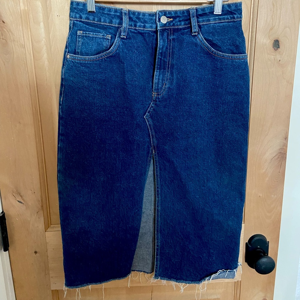 Midi Denim Skirt